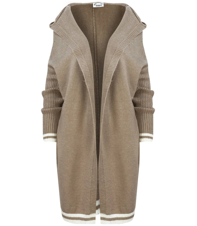 Teplý měkký svetr s kapucí