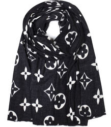 Měkká šála široká květinová šála