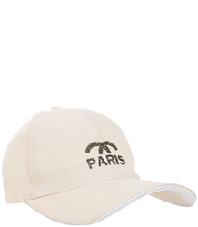 Dámská čepice Beanie Cap zdobená nápisem PARIS z krystalů
