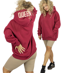  Dámská mikina oversize s výšivkou QUEEN