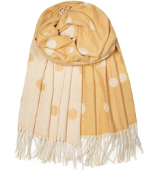 Tkaná šála šátek s puntíky 2 barvy