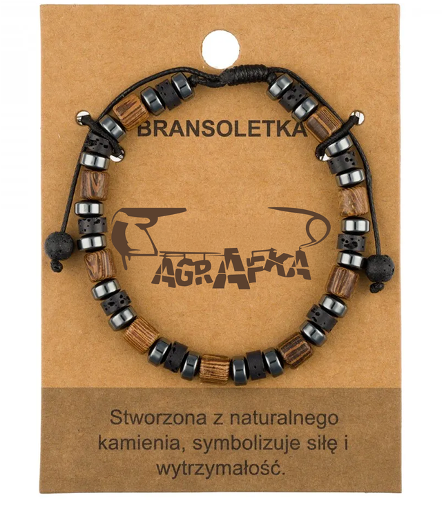 Pánský náramek s přírodními kameny