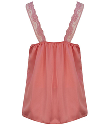 Saténový dlouhý top sexi krajkové pásky