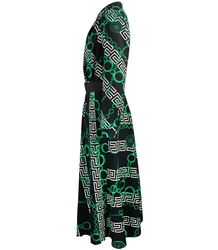 Elegantní šaty Krásné s páskem Obálkový výstřih LUNA