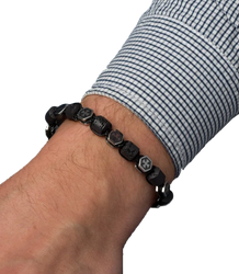 Pánský náramek s přírodními kameny