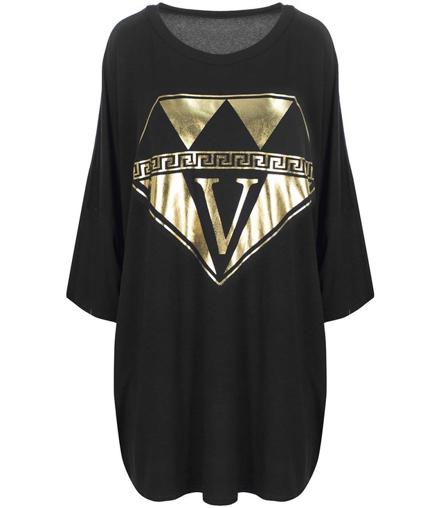 Dlouhé šaty tunika OVERSIZE netopýr