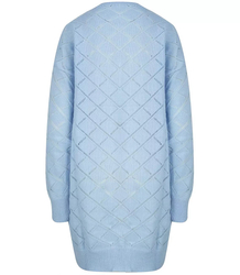 Dlouhý hřejivý prolamovaný svetr IZABELLA