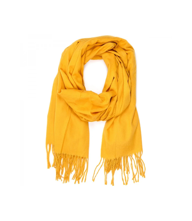 Měkká velká šála s třásněmi klasická