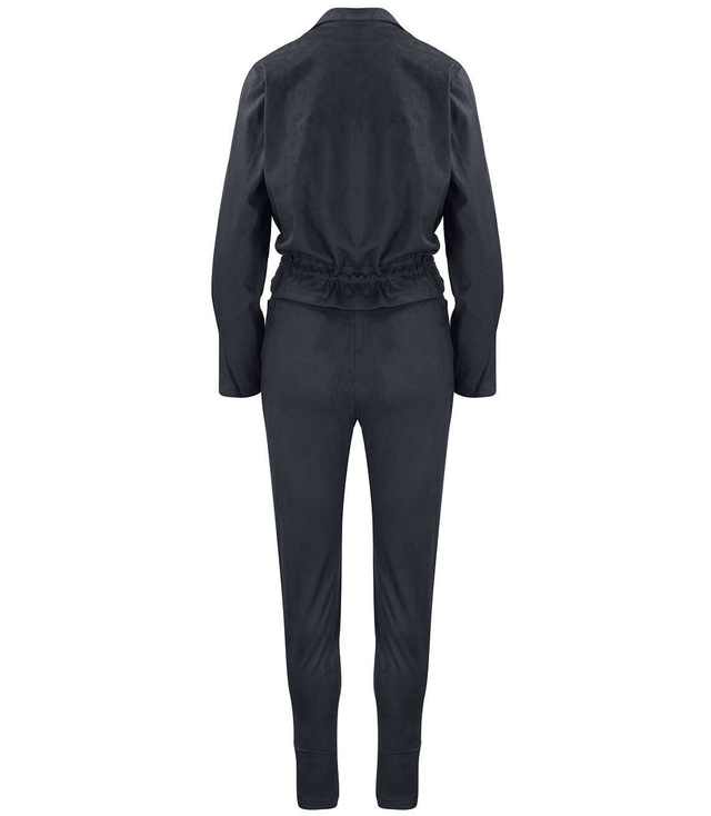 Tepláková souprava se semišovou bundou a kalhotami