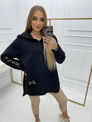 Teplá silná BLUZA s rozparkem