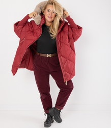 Manšestrové kalhoty s páskem CITY SOFT