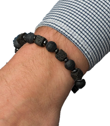 Pánský náramek s přírodními kameny