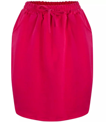 Tepláková sukně elastický pás kapsy mini