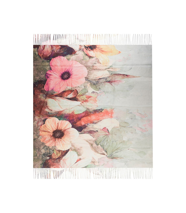 Dámský šátek s květinovým vzorem 100x100