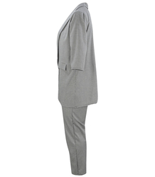 Kostkovaná sada saka a kalhot