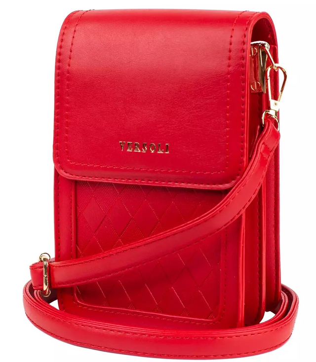 Malá sáčková kabelka s klopou s prošívanou přední stranou