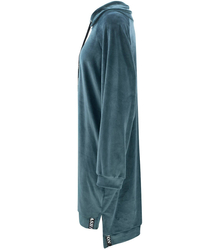 Šaty Velurová mikina s nápisem