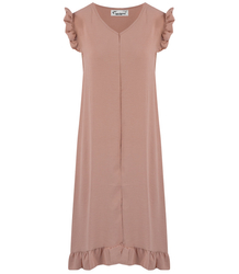 Volné letní midi šaty oversize s volány, HONEY