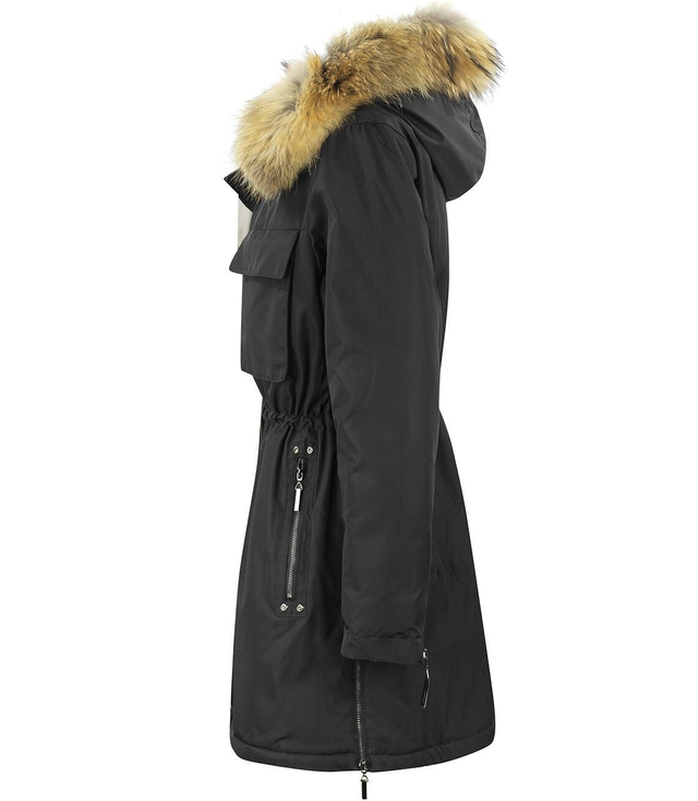 Teplý zimní kabát FUTRO CURTAIN