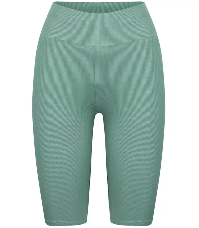 Krátké pruhované legíny plus size ELA