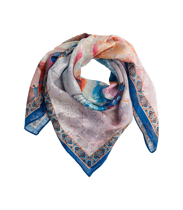 Elegantní dámská šála s šíleným vzorem 70x70