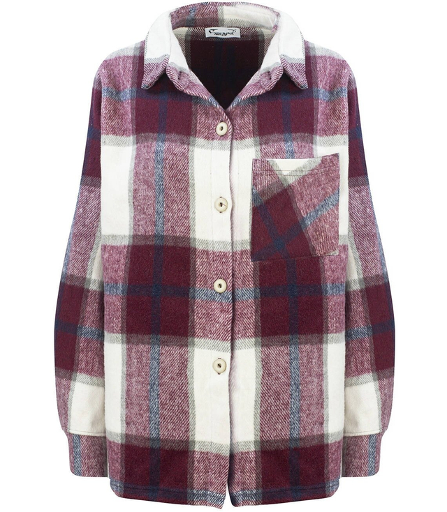 Košile Módní kostkovaná bunda