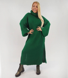 Žebrovaný svetr s rolákem MAXI