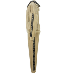 Velurová souprava DRES s opaskem