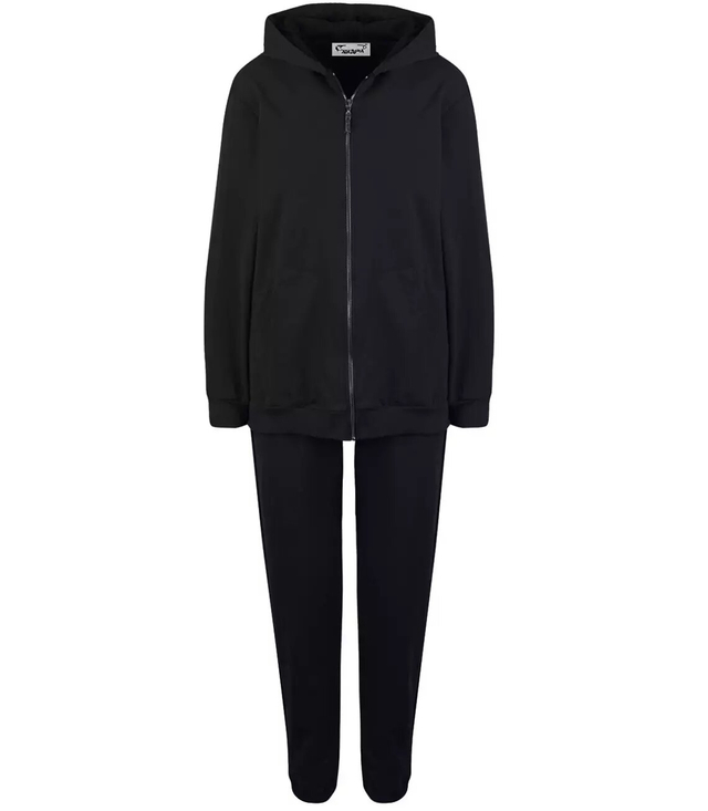 Tenká sportovní tepláková souprava kalhoty mikina na zip