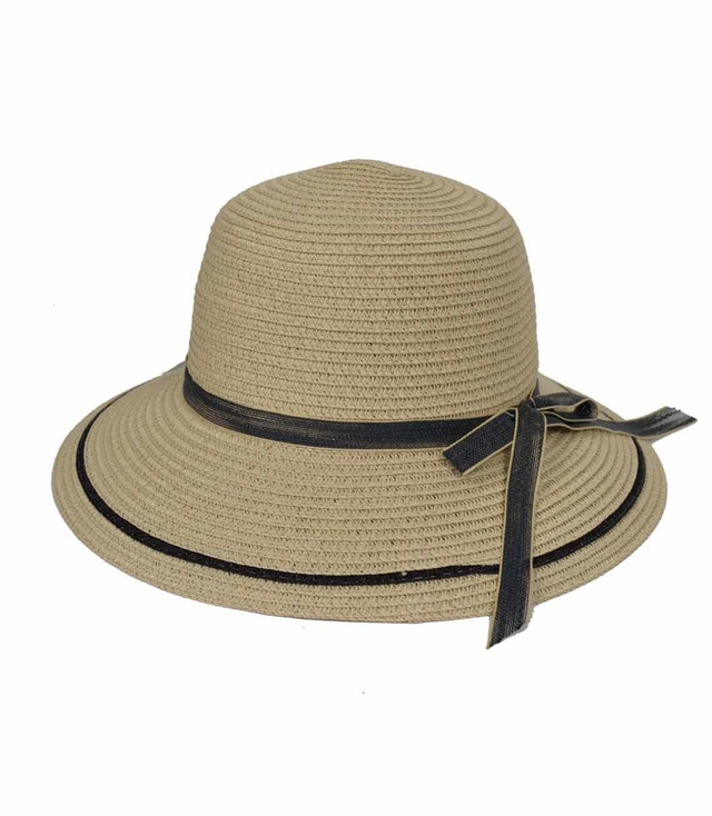 Stylový slaměný klobouk stuha elegantní
