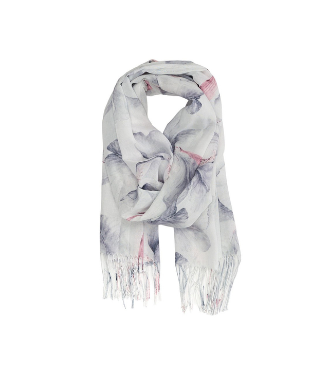 Dámská šála s květinovým vzorem 180x70