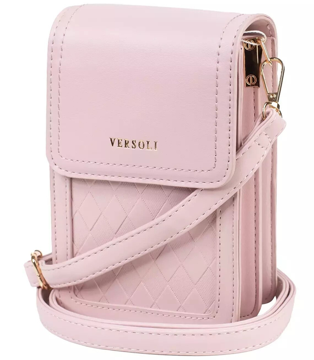 Malá sáčková kabelka s klopou s prošívanou přední stranou