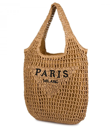 PARIS MILANO letní pletená taška přes rameno