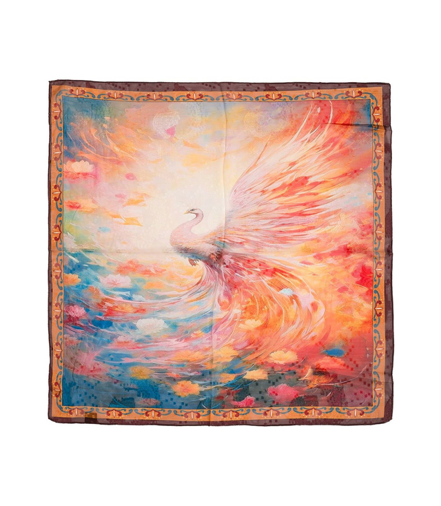 Elegantní dámská šála s šíleným vzorem 70x70