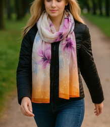 Dámský vzorovaný šátek 70x180