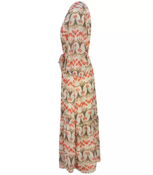 Vzdušné šaty s celoplošným pruhem