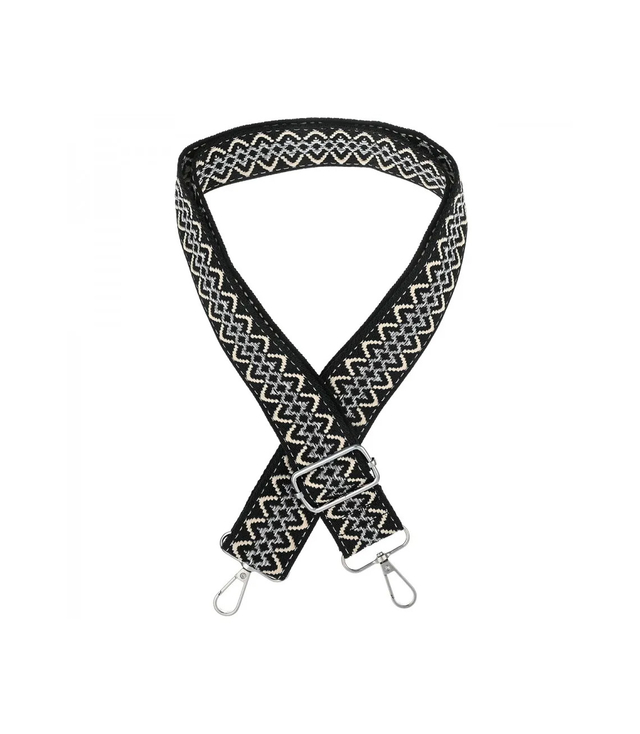 Módní pletený široký popruh kabelky nastavitelný