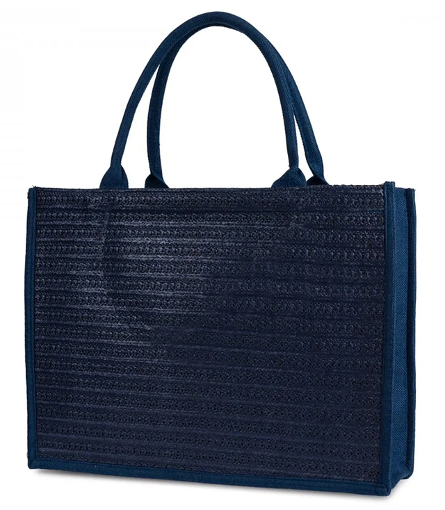 Nákupní taška PARIS MILANO pletená letní plážová taška velká ekologická taška