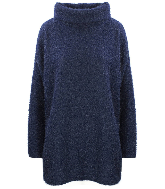 Volný svetr s rolákem nadýchaný teplý GOLF