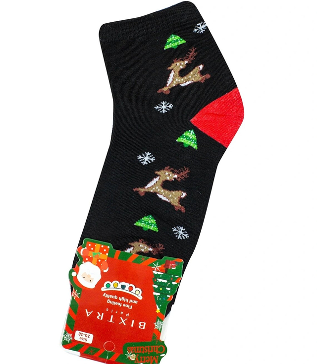 Vánoční ponožky teplé ponožky Dárek SANTA unisex 1 PAIR