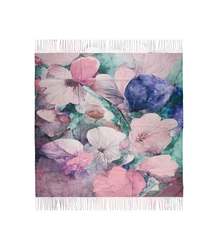 Dámský šátek s květinovým vzorem 100x100
